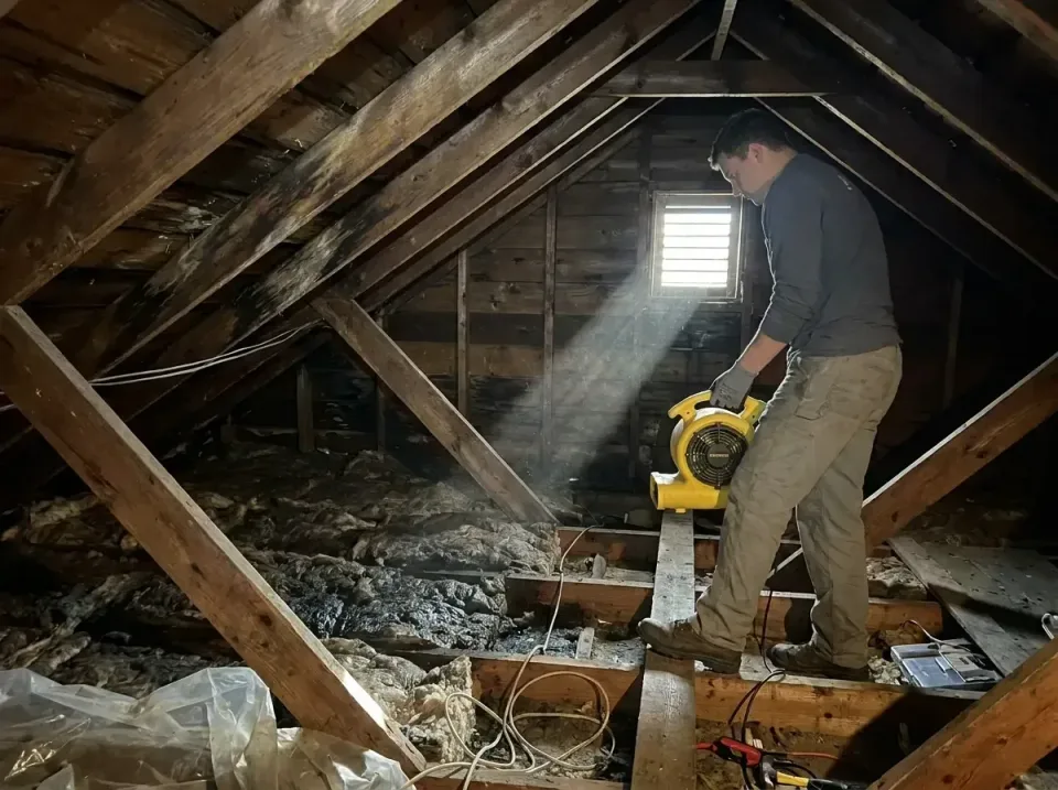 attic-water-damage-drying-proc-007 — frequently asked questions, Emergency Water Extraction & 24/7 Flood Response in Spiro,…